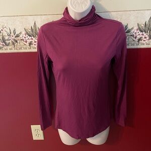 Elegant Long Sleeve Magenta Top
